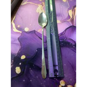 WM Rogers Vintage Sliver Plated Ice Tea Spoon